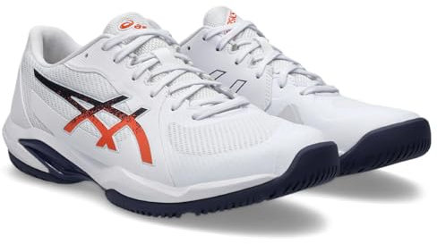 ASICS Herren Solution Swift Ff 2 Sneaker, Weiss Nova Orange, 44 EU