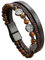 HOPWODE Bracelet Homme Cuir,Bracelet Arbre de Vie pour Homme, Bracelet en Cuir Véritable Tressé Multicouche Marron avec Fermoir Magnétique Noir, Bracelets Réglables en Perles de Pierre Œil de T