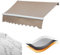 Toldo for Exteriores (sin Marco), Toldo Enrollable, Toldo Superior De Repuesto, Poliéster De 280 G, Tela Impermeable, Techo De Repuesto for Toldo De Terraza, Negro/Gris/Azul/Marrón, 2/3/4/5m(Brown,(13