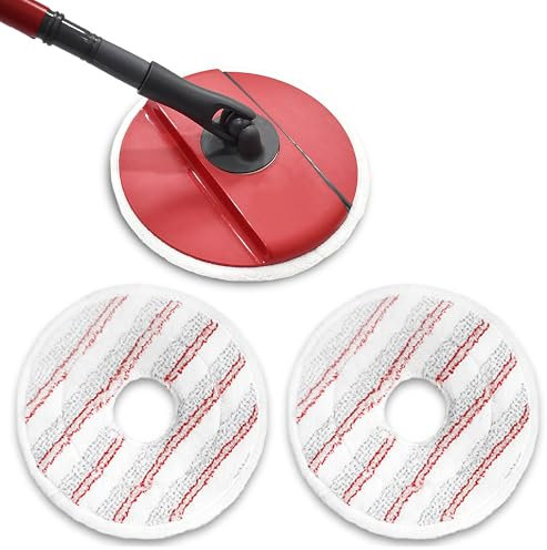 2 Pièces Recharge de Serpillere en Microfibres pour Vileda Spin and Clean Mop, ête de Serpillière de Remplacement Lavables et Réutilisables pour Nettoyer les Sols Serpillere pour Vileda