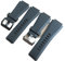 NASUNJIA Neu Auf Lager 34 * 24 Mm Schwarz Grau Konvexer Mund Silikonkautschuk Uhrenarmband Wasserdichtes Glattes Armband Kompatibel Mit Bell & Ross BR01 BR02 Uhrenlogo(Black,Silver buckle)