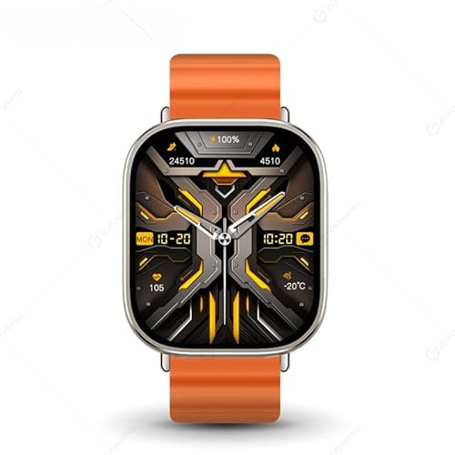 XINDADA 2024 New HK10 Ultra 3 AMOLED Smart Watch Men Women ChatGPT NFC Compass Photo Album Heart Rate Smartwatch for Android iOS HK9 Upgrade (Orange)