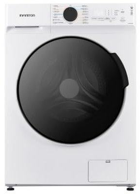 INFINITON Lavaseca WSD-G8A6D4BN, Capacidad 8Kg/6Kg, 1400 rpm, Regulación en altura, panel de mandos electrónico, INVERTER, 15 Programas, A/D, Blanco