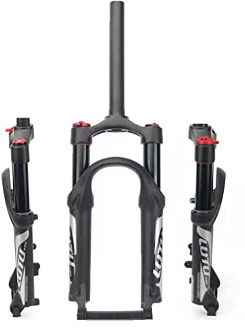 Fourches à Suspension pour VTT 20 Pouces 1-1/8 Fourche Avant Droite Frein à Disque 100 mm Libération Rapide 80 mm Débattement avec Verrouillage Manuel pour vélos pliants BMX 1780 g