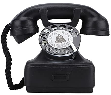 Vintage-Retro-Antik-Telefon, Festnetztelefon, Heim-Schreibtisch-Dekoration, Ornament für Büro-Foto-Requisiten