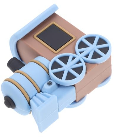 MOLUCKFU Niedlicher Tortenaufsatz Zug aus Pvc mit Blauem Design Vielseitige Cartoon Geburtstagstortendekoration für Party Dekoration und Babygeburtstage