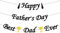 Schwarze und goldene Trophäenflagge zum Vatertag, Geburtstagsdekoration für Papa, Happy Birthday-Dekorationen für Papa, Happy Dad-Dekor, personalisiertes Banner, Banner-Buchstaben-Dekor, perfekt für