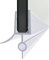 Wuyangcun Joint d'étanchéité en PVC 70 cm pour porte de douche en verre 4-12 mm, transparent, étanche, salle de bain (Largeur: 6mm)