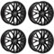 4x Carmani Felgen 20 Ludwig 9.0x20 ET20 5x112 black kompatibel mit Audi A4 A5 A7 A8 RS4 RS5 RS6 RS7