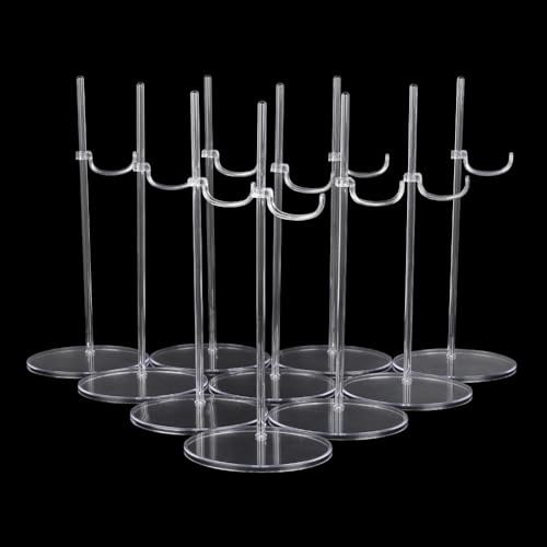 UCanaan 6 Stück Puppenständer Display-Halter für Puppen Transparentes Modell Support Frame Prop Up Girl Dolls Geeignet für 11''-13'' Inch 1/6 Puppen Zubehör Puppenständer Puppenvitrine