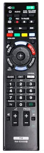 ROLLGAN New RM-ED058 Replacement Remote Control Fit for Sony TV KDL-32W705B KDL-32W654A KDL-46HX753 KDL-40HX753 KDL-42W706B KDL-42W807A KDL-42W815B KDL-42W828B KDL-46HX753 KDL-47W807A KDL-48W585B