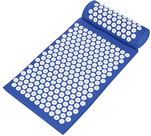 Fyearfly Akupressur-Massagematte und Kissen Set für Stressabbau, Schmerzreduktion, Yoga