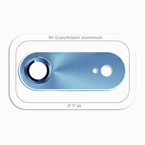 fonefunshop Rear Camera Glass Protector Compatible With iPhone 17 Air Sky Blue