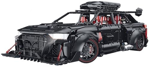 Technik Auto für Aodi RS6 Avant GT, 1:8 Groß Auto Modellbausatz, 4189 Teile MOC Klemmbausteine Rennauto Modell Set, Automodell Sammlerstück Geschenk für Autofans, Keine Originalverpackung