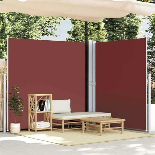 Genérico Toldo Lateral retráctil marrón 220x600 cm,Jardín,Artículos de Exterior,Sombrillas-318015
