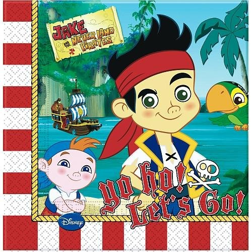 Disney Servietten Jake und die Nimmerland Piraten 16 STK