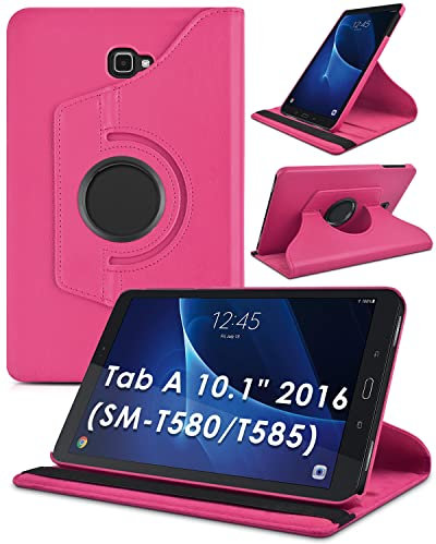 Samsung Galaxy Tab A 10.1 T580 Case - Premium PU Leather 360 Rotating Stand Cover & Sleeve