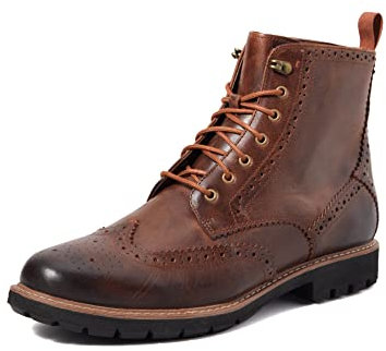 Clarks Batcombe Lord, Stivali da Motociclista Uomo, Marrone (Dark Brown), 41.5 EU