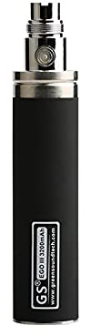 GreenSound GS Ego III 3200mAh Quality Battery E Cig Rechargeable Pen Batteries Nicotine Free Empty Device (Black)