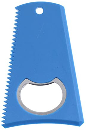 SM SunniMix Robustes Surfboard Skimboard Comb & Scraper Remover mit Lanyard Loch, Blau