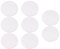 Healifty Lot de 8 panneaux ronds en toile pour peinture, dessin, décoration d'intérieur 10 cm