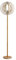 HOMCOM Lampada da Terra per Soggiorno Design, Paralume con Anelli Regolabili in Legno, Lampadine E27, Ф38 x 160 cm