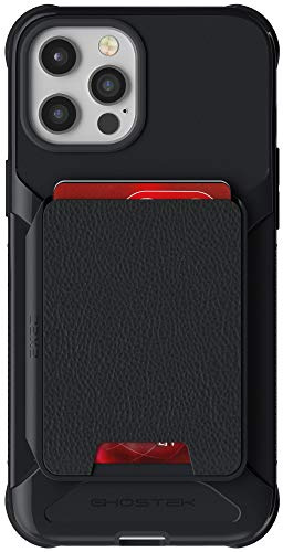 Ghostek Exec Magnetic Wallet Designed for iPhone 12 mini Case with Card Holder Pocket Easily Removable for Wireless Charging Built-in Magnet is Perfect for Car Mounts 2020 iPhone 12mini (5.4) (Black)
