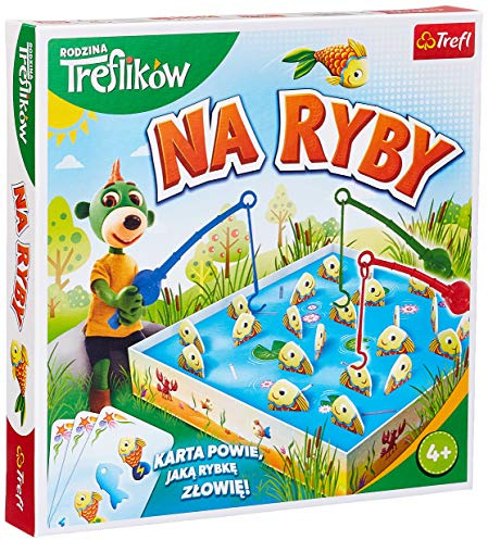 Trefl Fische Treflik Family Geschicklichkeitsspiel mit Helden Märchen Familie Treflik für Kinder ab 4 Jahren