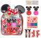 Disney Minnie Mouse - Townley Girl Ensemble de trousses de maquillage cosmétique comprenant un brillant à lèvres, un vernis à ongles et des accessoires pour cheveux pour les filles en bas âge