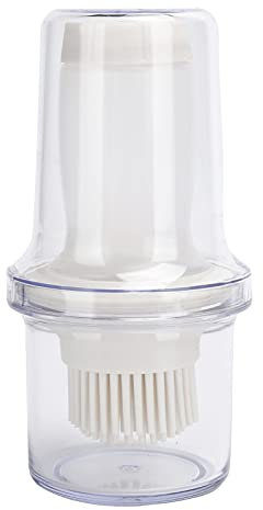 TOPINCN Silicone Oil Brush Bottle, Grey White, Perfect Kitchen Utensil for Evenly Applying Oil, High Temperature Resistant, Suitable for Baking, Barbecue, and More