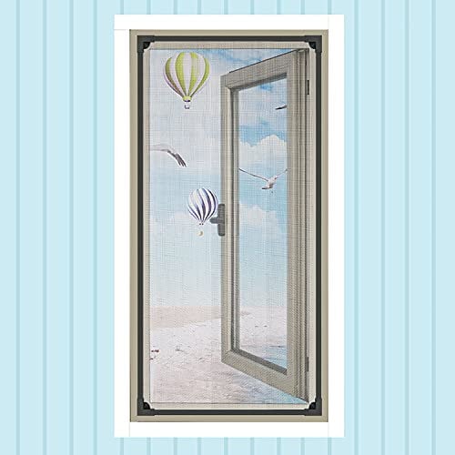 ACUY Rete Zanzariera Fissa Regolabile 110x110cm, Ignifuga E Impermeabile Zanzariera Finestra Avvolgibile Magnetica Qualsiasi Dimensione for Finestra