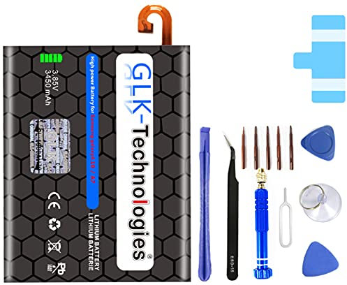 High Power Ersatzakku kompatibel mit Samsung Galaxy A10 (A105F) EB-BA750ABU | Original GLK-Technologies Battery | accu | 3450 mAh Akku | inkl. Profi Werkzeug Set Kit NUE