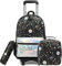 Egchescebo Rucksack Mädchen Schulranzen Trolley Schulrucksack Teenager 5PCS 16” Kinder Schultrolley Geeignet für Schule und Reise,Abnehmbarer rosafarbener Panda-Trolley-Rucksack (Schwarz-G)