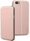 BYONDCASE iPhone SE 2016 Hülle Roségold, iPhone 5s Hülle, iPhone 5 Handyhülle [Deluxe Leder Flip-Case Klapphülle] Fullbody 360 Grad Rundumschutz kompatibel mit dem iPhone 5s / 5 / SE2016