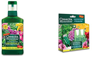 Crescita Miracolosa Universale piante verdi e da fiore & INTEGRATORE UNIVERSALE TUTTI I TIPI DI PIANTE