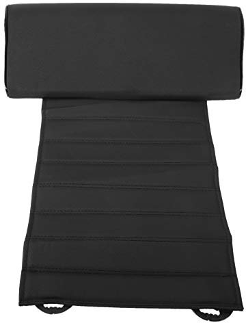 YUMIN Almohadilla universal de para las piernas del coche, almohadilla de apoyo para la pierna, almohadilla de piel, rodillera, color negro