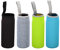 PATIKIL 65mmx180mm Water Bottle Sleeve, 4 Pack Neoprene Insulated Bottle Bag Holder Carrier Pouch with Finger Strap, Black, Green, Blue, Gray