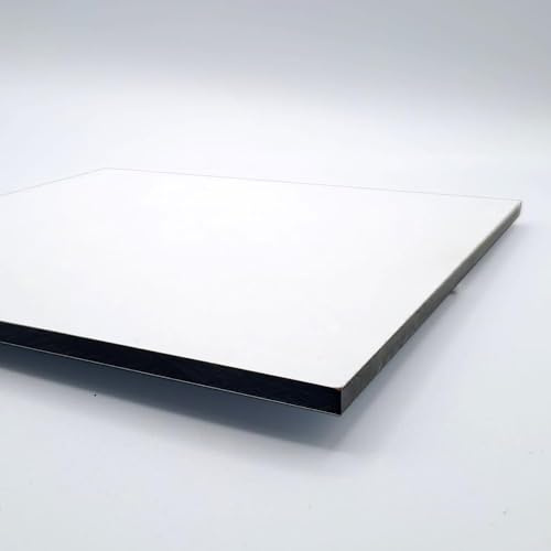 HPL Platten 60x100cm Vollkernplatten für Außen und Innenbereich, 6mm dick, Weiss RAL9016