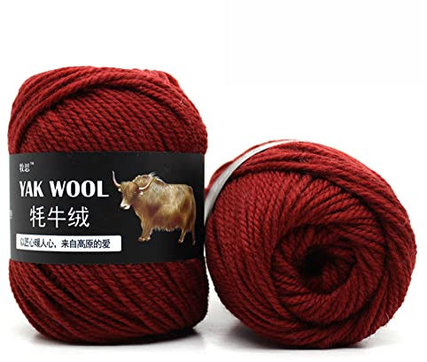 Monozoz 500g Strickwolle Wollgarn Kaschmir - Häkelgarn Gemischt Yak Wolle & Wolle & Merzerisierter Samt Für Kleine Und Kinder Garnprojekte Basteln Stricken Häkeln Mehrfarbig (5 Rollen)