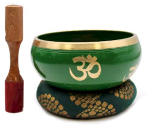 Jeu de bol tibétain Lrg Arbre de vie Vert 14 cm