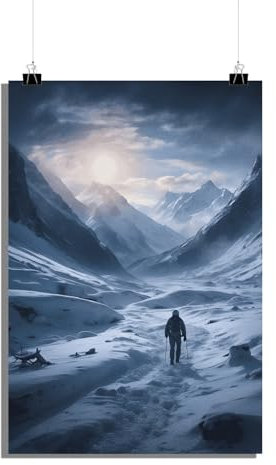 25 Artstreet Mount Everest Walkposter - Inspirierende Bergwanderung - Hochwertiger Druck - Perfekte Wanddekoration für Abenteuerliebhaber (60x90)