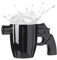 LUCYLANKER Taza de Café Con Mango de Pistola de Cerámica Divertida Y Moderna, Taza Novedosa, Taza de Café Con Revólver Personalizada Con Mango de Pistola 3D, Regalo Militar Para Hombres (Negro)