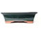 Glazed Ceramic Bonsai Pots without trays (Bottle Green, 38cm)
