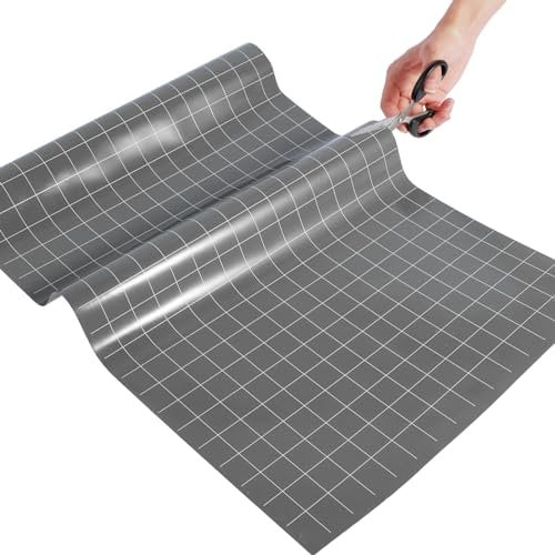 Silicone Baking Mat Roll,Large Oven Liners BBQ Mats Non-Stick Pastry Mat Reusable Heavy Duty,Cutting Air Fryer Liner Heat Resistant Baking Sheet Mat for Kitchen Home Bakery(Grey)