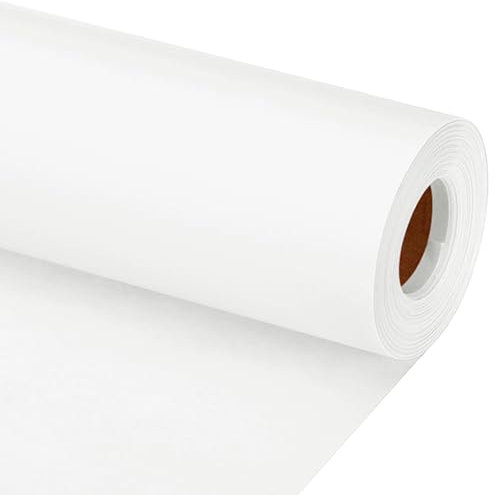 PATIKIL Zeichenpapierrolle 38cm x 20m Zeichenpapier 80 g/m² Papierrolle Kraftpapier Malpapier Skizzenpapier Bastelpapier für Staffelei Malen Handwerk Geschenkverpackung Weiß