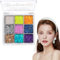 Dokeno Palette di Ombretti Glitter 9 Colori - Ombretto Multicromo per il Trucco Occhi - Tavolozza di Makeup Impermeabile