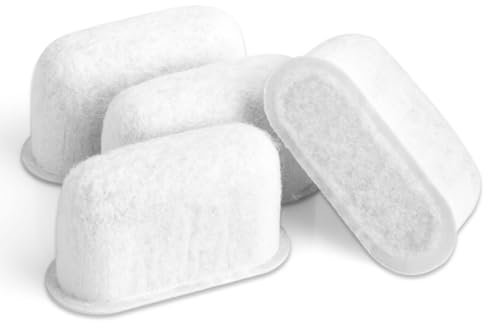 CHAR YONG 7313285779 Wasserfilter Ersatz für DeLonghi Kohlefilter Kaffeemaschine Filter Aktivkohlefilter Espressomaschine Filterteile 4 Stück