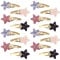HJZHII 16 fermagli per capelli con stelle glitterate, graziose forcine a scatto in metallo scintillanti, alla moda, accessori Y2K, forcine colorate antiscivolo, per donne e ragazze, regalo di
