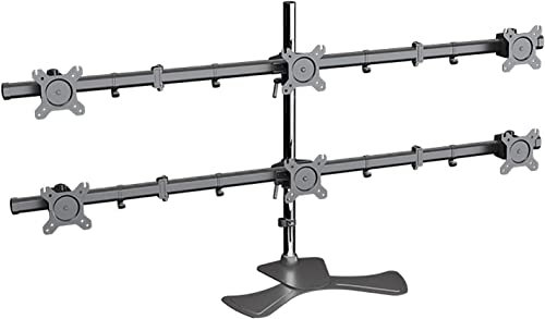 XHYDDLKJ Soporte de Escritorio para Seis monitores con articulación Completa para monitores de 15 a 27 Pulgadas Que admite Seis Pantallas Soporte para TV