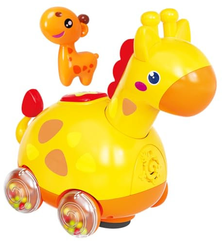 ifundom Juguete De Gateo Infantil Forma De Juguete Educativo para El Gateo y Desarrollo Motor De Bebés Diseño De Cartón Adorable